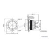 J40-372-RGBD 40mm Metal Kırmızı-Yeşil-Mavi LED Işıklı Kalıcı Buton – ürün görseli 2 J40-372-RGBD 40mm Metal Kırmızı-Yeşil-Mavi LED Işıklı Kalıcı Buton – ürün görseli 2