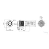 J22-472-0-GA2 22mm Metal Yeşil LED Işıklı 0-(1) Yaylı Mandal Buton teknik çizim ve ölçüleri J22-472-0-GA2 22mm Metal Yeşil LED Işıklı 0-(1) Yaylı Mandal Buton teknik çizim ve ölçüleri