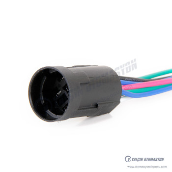 J19-8P-15 19mm Buton Uyumlu Soket 15cm Kablolu