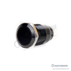 J19-212-AK 19mm Düz Yaylı Siyah Gövde Metal Buton J19-212-AK 19mm Düz Yaylı Siyah Gövde Metal Buton
