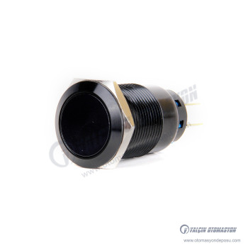 J19-212-AK 19mm Düz Yaylı Siyah Gövde Metal Buton J19-212-AK 19mm Düz Yaylı Siyah Gövde Metal Buton