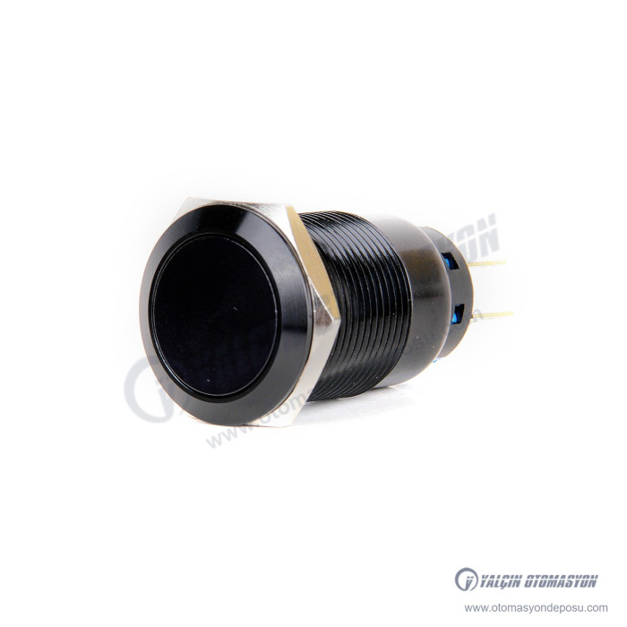 J19-312-AK 19mm Siyah Gövde Kalıcı Metal Buton – BUTTO J19-312-AK 19mm Siyah Gövde Kalıcı Metal Buton – BUTTO