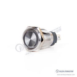 J16-C-271-YD 16mm Yüksek Amper (20A) Metal Sarı LED Işıklı Yaylı Buton