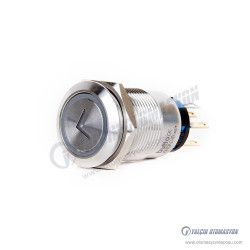 J19-372-JT-YD 19mm Metal Sarı Led Işıklı Yön (Ok) Logo Kalıcı Buton J19-372-JT-YD 19mm Metal Sarı Led Işıklı Yön (Ok) Logo Kalıcı Buton