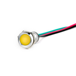 J6-170QL-YA2 6mm Metal Sinyal Lambası 15cm Kablolu 220V AC Sarı J6-170QL-YA2 6mm Metal Sinyal Lambası 15cm Kablolu 220V AC Sarı