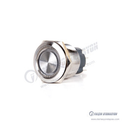 J19-C-271-GD 19mm Paslanmaz Çelik Düz Kafa Yeşil Işıklı Yaylı Buton 6-24V DC, 1NO 20A Kontak IP67 J19-C-271-GD 19mm Paslanmaz Çelik Düz Kafa Yeşil Işıklı Yaylı Buton 6-24V DC, 1NO 20A Kontak IP67