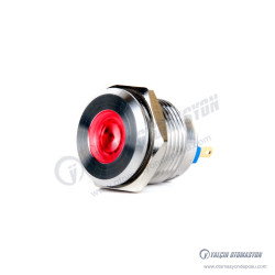 J16-170P-RD 16mm IP67 Metal Sinyal Lambası 6-24VDC Kırmızı