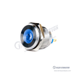 J16-170P-BD 16mm IP67 Metal Sinyal Lambası 6-24VDC Mavi J16-170P-BD 16mm IP67 Metal Sinyal Lambası 6-24VDC Mavi