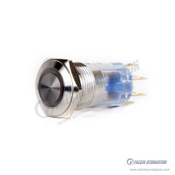 J16-272-E-BD 16mm Metal Mavi LED Işıklı Yaylı Buton J16-272-E-BD 16mm Metal Mavi LED Işıklı Yaylı Buton