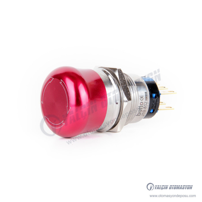 J19-812 19mm Metal Acil Stop Butonu – BUTTO J19-812 19mm Metal Acil Stop Butonu – BUTTO