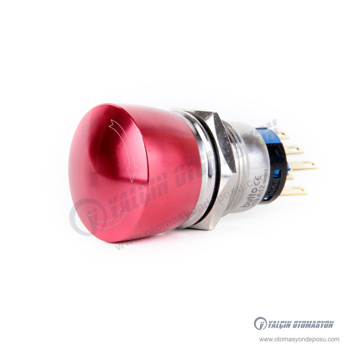 J19-A12 19mm Metal Acil Stop Butonu – BUTTO J19-A12 19mm Metal Acil Stop Butonu – BUTTO