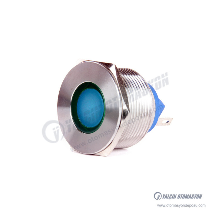 J22-170P-BD 22mm IP67 Metal Sinyal Lambası 6-24VDC Mavi – BUTTO J22-170P-BD 22mm IP67 Metal Sinyal Lambası 6-24VDC Mavi – BUTTO
