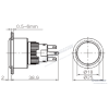 K16-G-272-P-YA2 16-22mm Yuvarlak Gövde Power Logo Sarı Işıklı Yaylı Buton 220V – ürün görseli 3 K16-G-272-P-YA2 16-22mm Yuvarlak Gövde Power Logo Sarı Işıklı Yaylı Buton 220V – ürün görseli 3