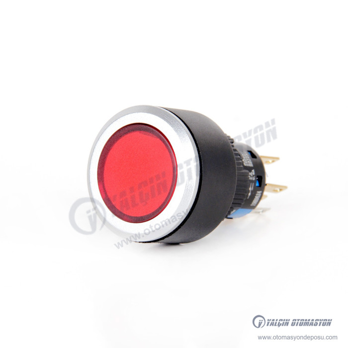 K16-G-170-RA2 16-22mm Yuvarlak Gövde Sinyal Lambası Kırmızı Işıklı 220V – BUTTO K16-G-170-RA2 16-22mm Yuvarlak Gövde Sinyal Lambası Kırmızı Işıklı 220V – BUTTO