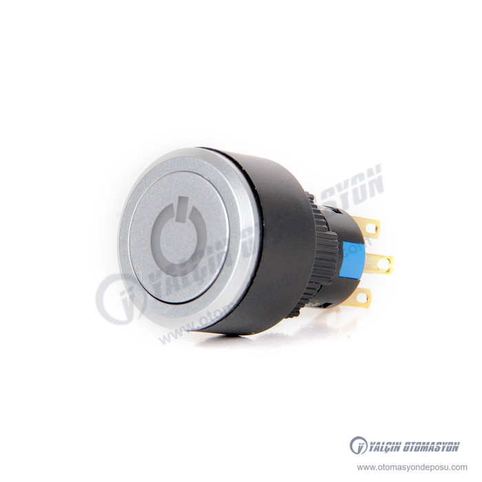 K16-G-272-P-YA2 16-22mm Yuvarlak Gövde Power Logo Sarı Işıklı Yaylı Buton 220V – BUTTO K16-G-272-P-YA2 16-22mm Yuvarlak Gövde Power Logo Sarı Işıklı Yaylı Buton 220V – BUTTO