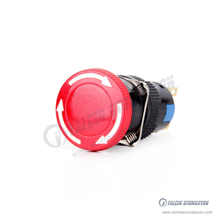 K16-811 16mm Yuvarlak Gövde Acil Stop – BUTTO K16-811 16mm Yuvarlak Gövde Acil Stop – BUTTO