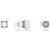 K16-372-WA2 16mm Yuvarlak Gövde Beyaz Işıklı Kalıcı Buton 220V teknik çizim ve ölçüleri K16-372-WA2 16mm Yuvarlak Gövde Beyaz Işıklı Kalıcı Buton 220V teknik çizim ve ölçüleri