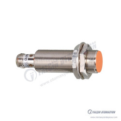 LM18-3005PAT (CJY18E-05PAT) 18mm Metal Silindirik Düz Kafa Endüktif Sensor 5mm Algılama 10-30V DC PNP NO M12 Konnektörlü
