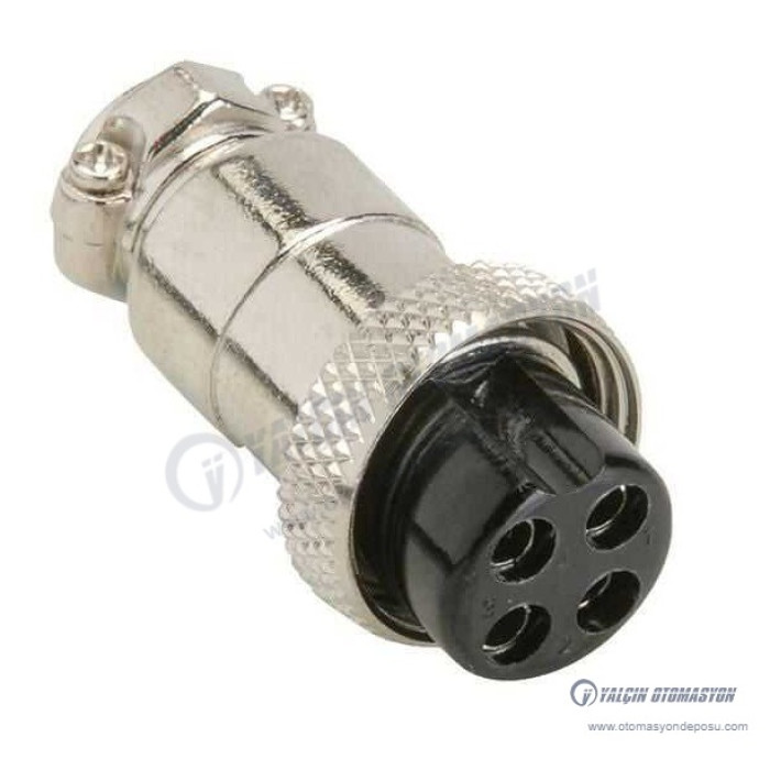 Mike Konnektör 16mm Kablo (Seyyar) Tip 4Pin Dişi – SELİ Mike Konnektör 16mm Kablo (Seyyar) Tip 4Pin Dişi – SELİ