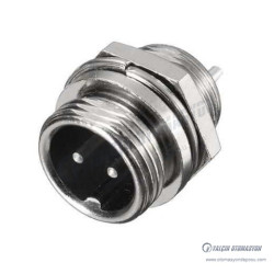 Mike Konnektör 16mm Makine (Şase) Tipi 2Pin Erkek Mike Konnektör 16mm Makine (Şase) Tipi 2Pin Erkek