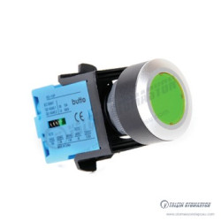SD30-2710-GD Ledli 30mm Plastik Yuvarlak Yaylı Buton 6-24V AC/DC 1NC Kontak Yeşil SD30-2710-GD Ledli 30mm Plastik Yuvarlak Yaylı Buton 6-24V AC/DC 1NC Kontak Yeşil