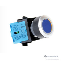 SD30-3710-BA2 Ledli 30mm Plastik Yuvarlak Kalıcı Buton 220V AC 1NC Kontak Mavi SD30-3710-BA2 Ledli 30mm Plastik Yuvarlak Kalıcı Buton 220V AC 1NC Kontak Mavi
