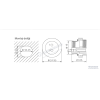 SD16-4B-F 4 Pinli Panel Tipi Dişi IP68 Konnektör teknik çizim ve ölçüleri SD16-4B-F 4 Pinli Panel Tipi Dişi IP68 Konnektör teknik çizim ve ölçüleri