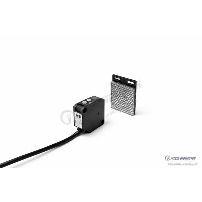 SG50-B10JC 50x50mm Kubik 7mt AlgılamalI 24-240VAC/DC Reflektörlü Fotosel – SELİ SG50-B10JC 50x50mm Kubik 7mt AlgılamalI 24-240VAC/DC Reflektörlü Fotosel – SELİ