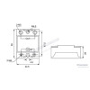 SLA-48D100 Tek Fazlı Monofaze 100Amper SSR DC-AC teknik çizim ve ölçüleri SLA-48D100 Tek Fazlı Monofaze 100Amper SSR DC-AC teknik çizim ve ölçüleri