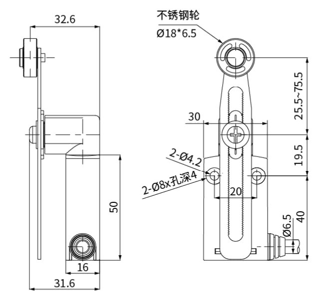 CNTD C6N-P109 teknik çizim ve ölçüler