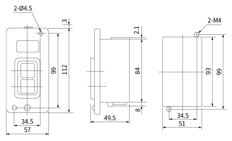 CNTD CBSY-315/330 teknik çizim ve ölçüler