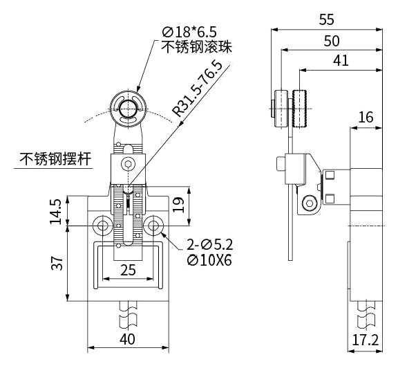 CNTD CZ-3108 teknik çizim ve ölçüler