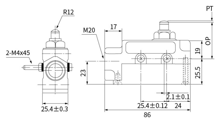 CNTD CZ-6001 teknik çizim ve ölçüler