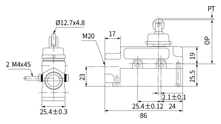CNTD CZ-6102 teknik çizim ve ölçüler