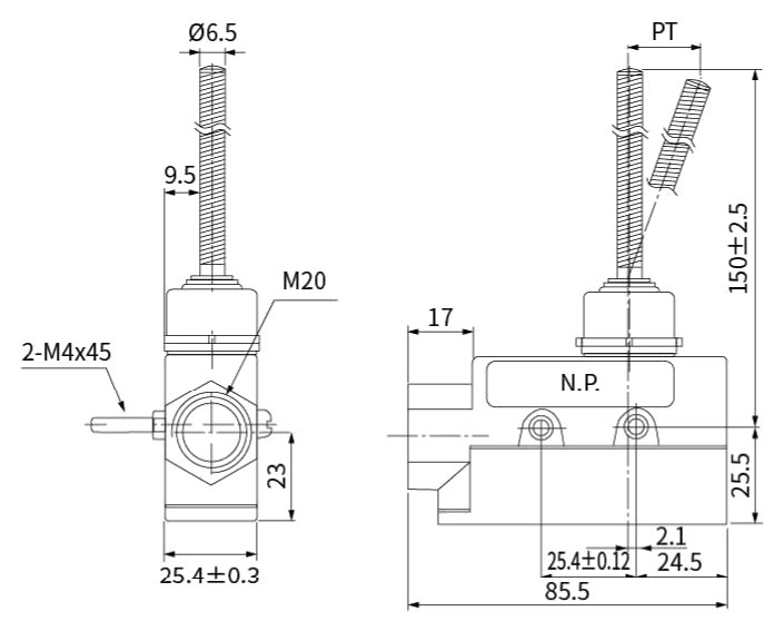 CNTD CZ-6106 teknik çizim ve ölçüler