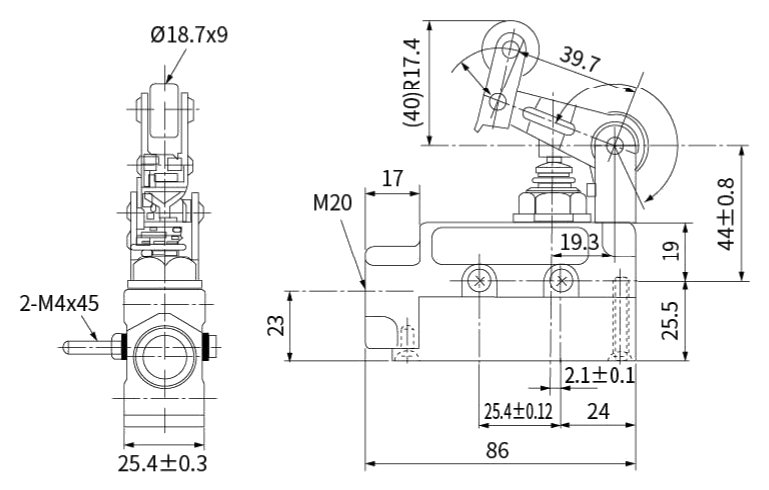 CNTD CZ-6143 teknik çizim ve ölçüler