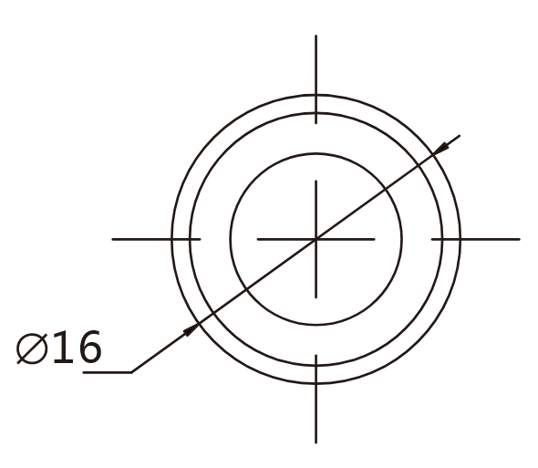 J12-170P-RA2 teknik çizim önden görünüş