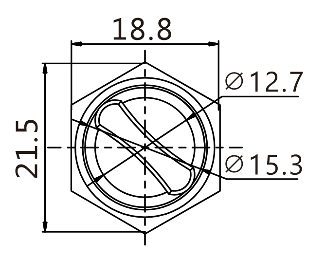 J16-472-2-E-BA2 teknik çizim önden görünüş
