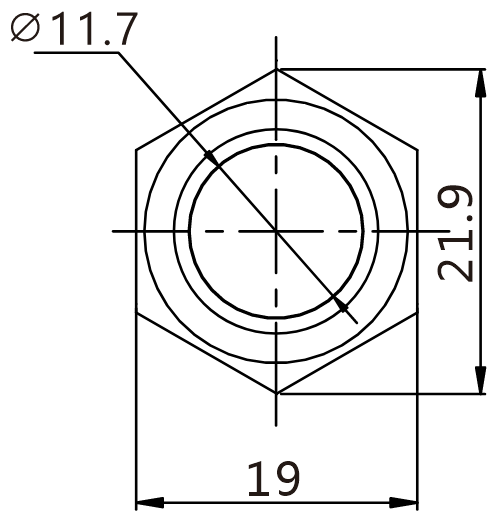 J16-261-E-BD teknik çizim önden görünüş