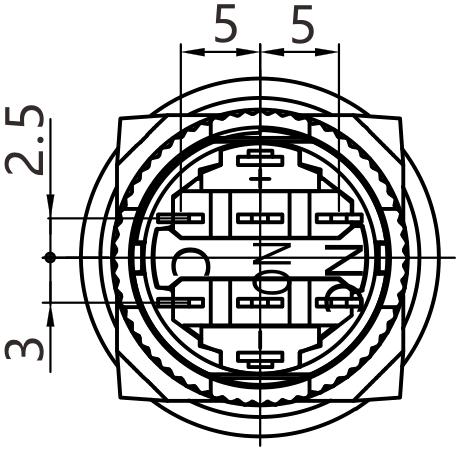 J16-812-E teknik çizim önden görünüş