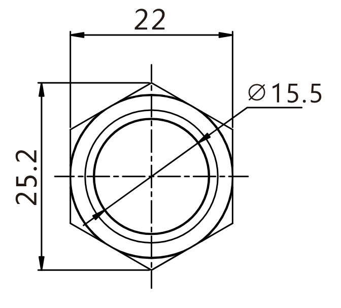 J19-231 teknik çizim önden görünüş