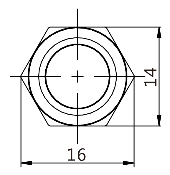 J12-221 teknik çizim önden görünüş
