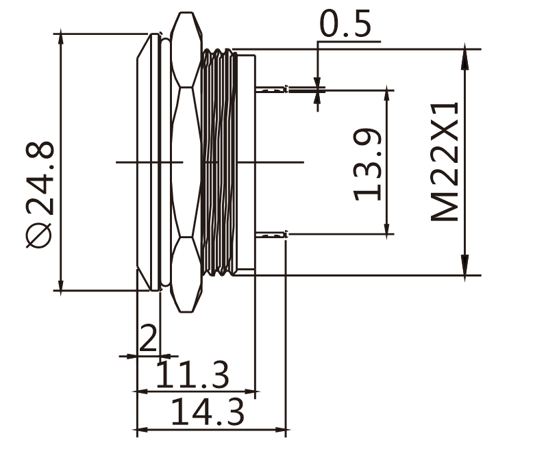 EJ22-211-PM yandan görünüş