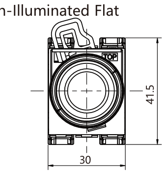 HQ22-2110-BK teknik çizim önden görünüş