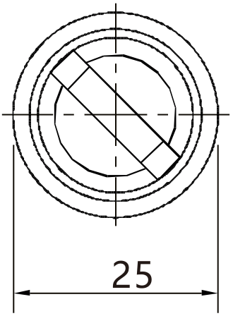 K16-G-6122 teknik çizim önden görünüş