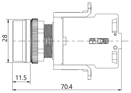 SD22-2110-B teknik çizim yandan görünüş