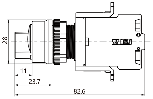 SD22-5120-3 teknik çizim yandan görünüş