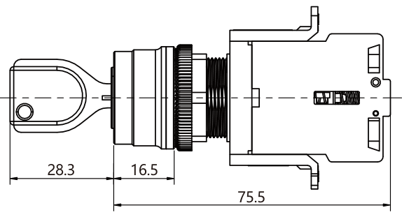 SD22-6110-2 teknik çizim yandan görünüş
