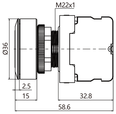 SD30-3110-B teknik çizim yandan görünüş