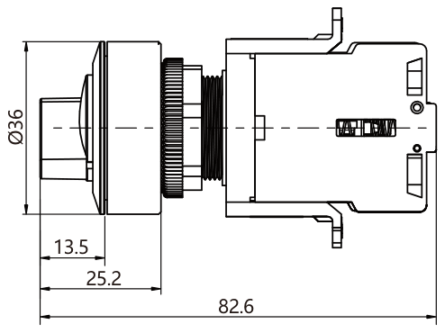 SD30-4110-2 teknik çizim yandan görünüş